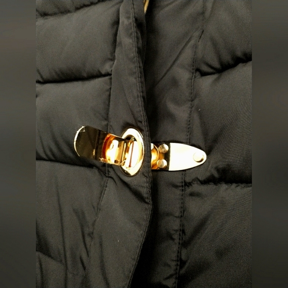 Woman's Charter Club Black Full Zip Puffer Jacket Size Medium - Picture 4 of 11